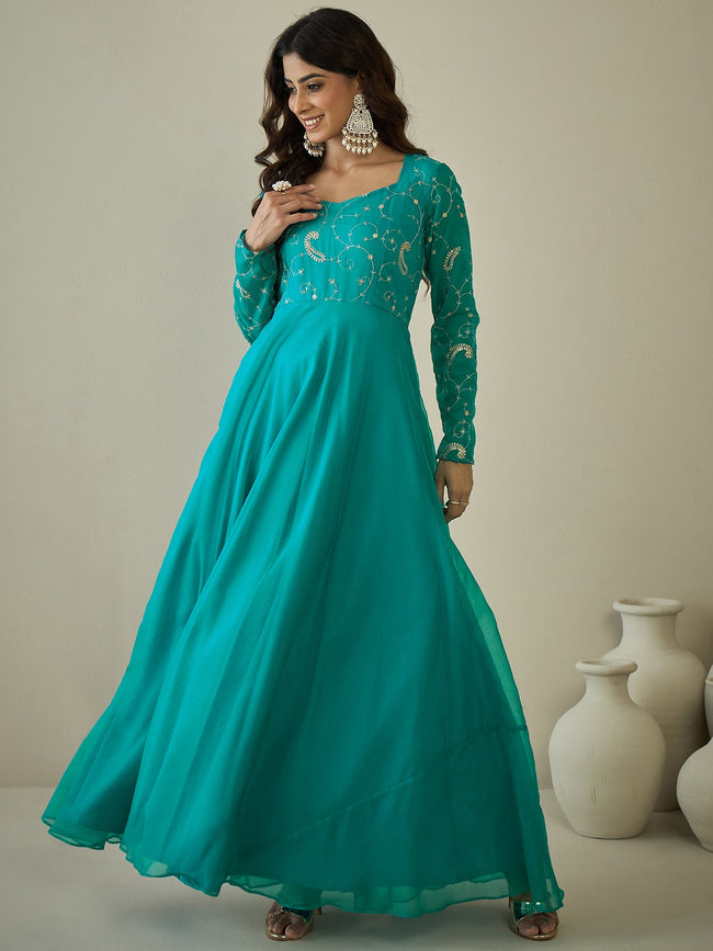knee length dresses for ladies Dolma Elana Embroidery Maxi Dress – Girl Intuitive