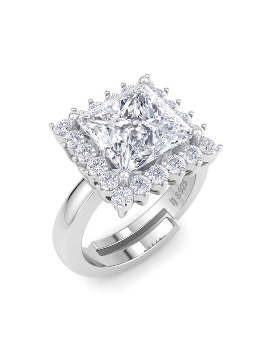 Buy 1.70 CARAT Princess Cut Engagement Ring, Certified F SI1 , Diamond  Engagement Ring, 3 Stone Ring, Square Diamond Ring, Princess Cut Ring  Online in India - Etsy