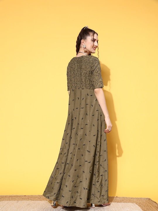 black and olive green dress Abby Olive Green Halter Maxi Dress