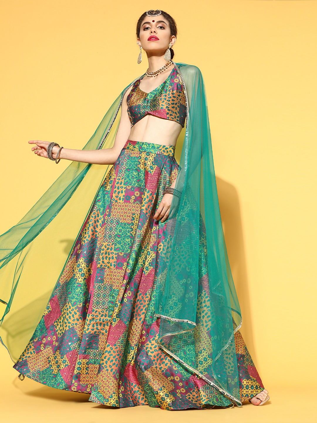 Buy Multi Colour Scintillating Designer Heavy Wedding Wear Lehenga |  Wedding Lehenga Choli