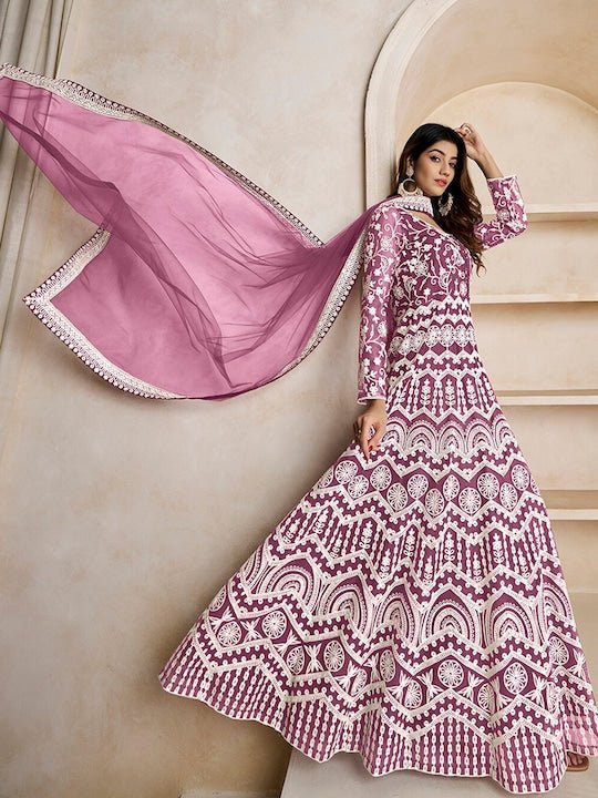 Buy online Floral Fit & Flare Ethnic Dress from ethnic wear for Women by  Tulsattva for ₹740 at 61% off | 2024 Limeroad.com