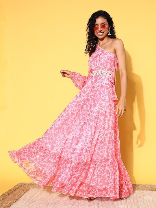 Floral Print Ball Gown  Laura