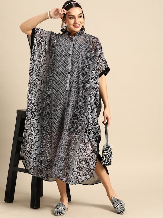 Floral print kaftan dress 2025