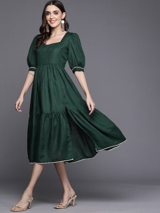 sachin and babi light blue dress SQUARE NECK MIDI DRESS main image 0