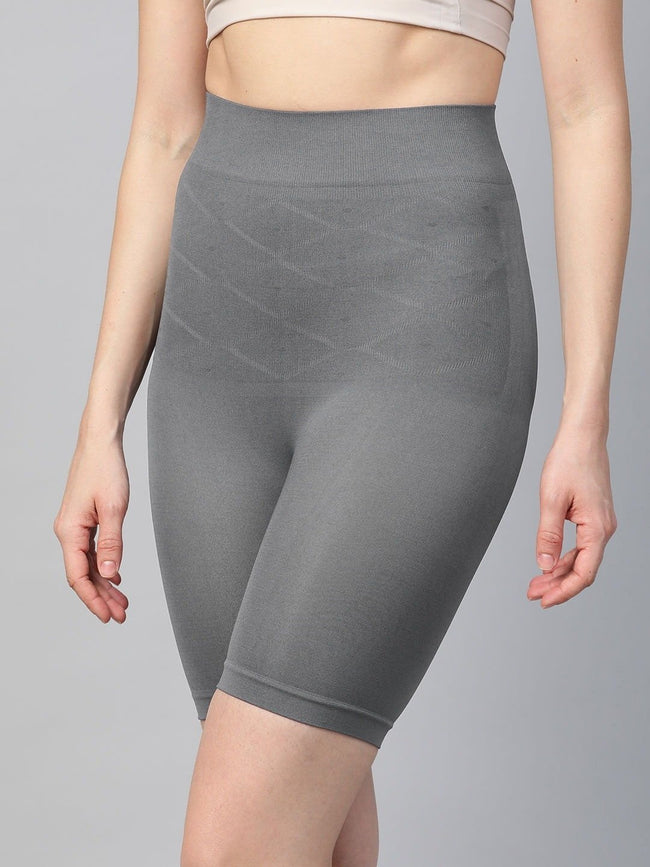 Buy Elegant Grey Long Tummy Thigh Shapewear Online. –