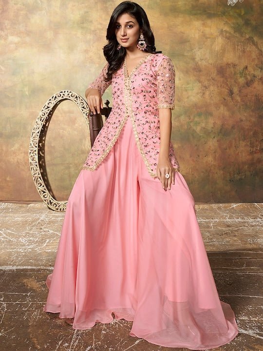 Embroidered Thread Work Kurti Partywear Kurtis Online–