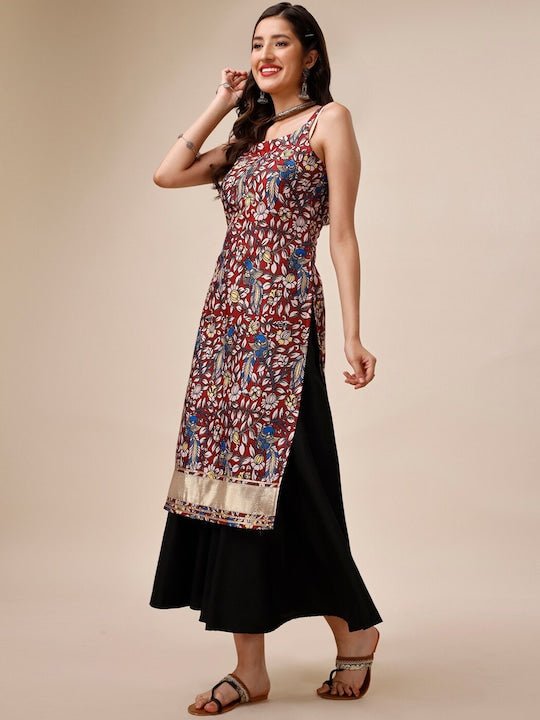 Kurti with straps deals
