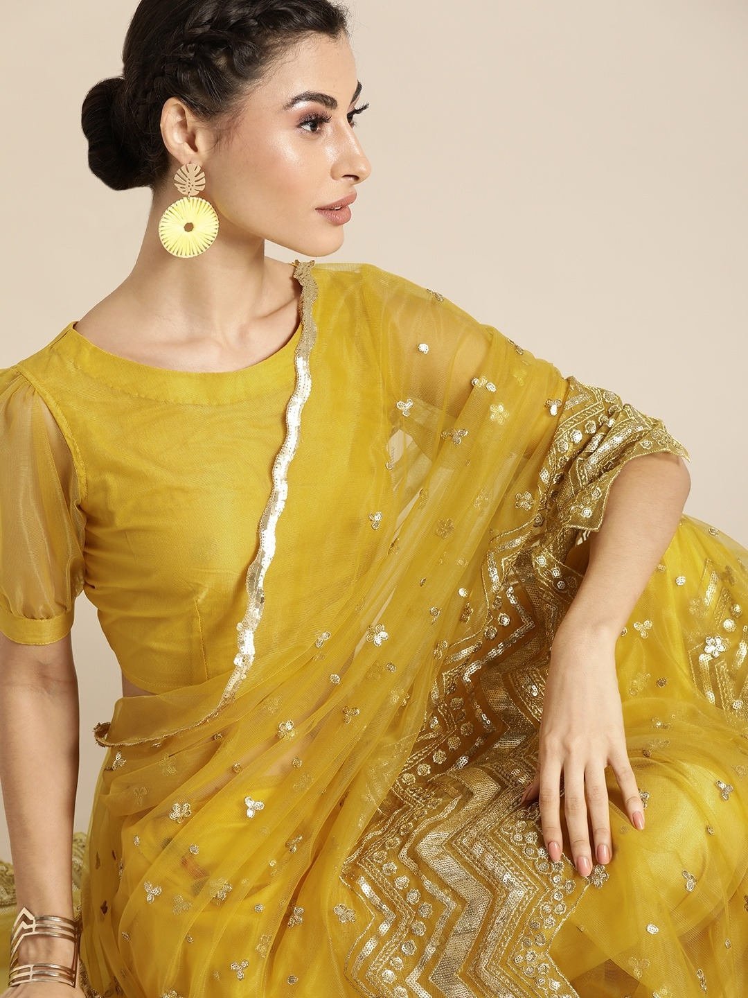 Shreya Ghoshal in 24k Gold Plated Earrings With Pearls stone – Sangeeta  Boochra