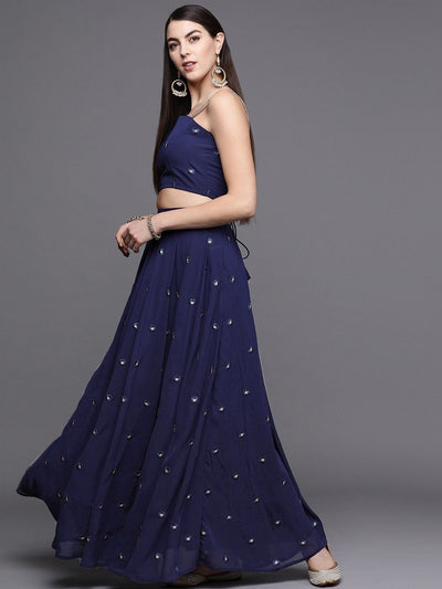 Navy Blue Lehenga Choli