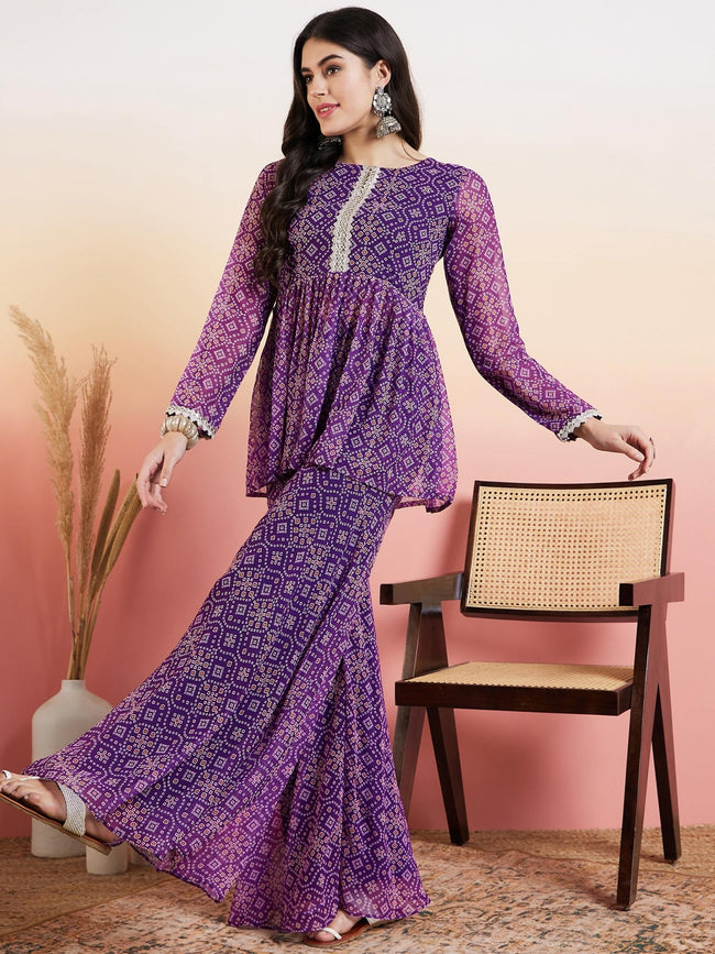 bandhani dress design pinterest Red Bandhani Suit Set
