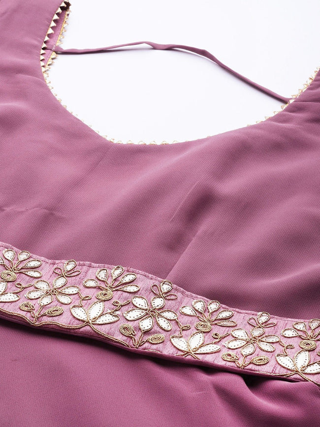 Buy Light Grape Purple Net Embroidered Palazzo Pant Suit Online - LSTV02484  | Andaaz Fashion