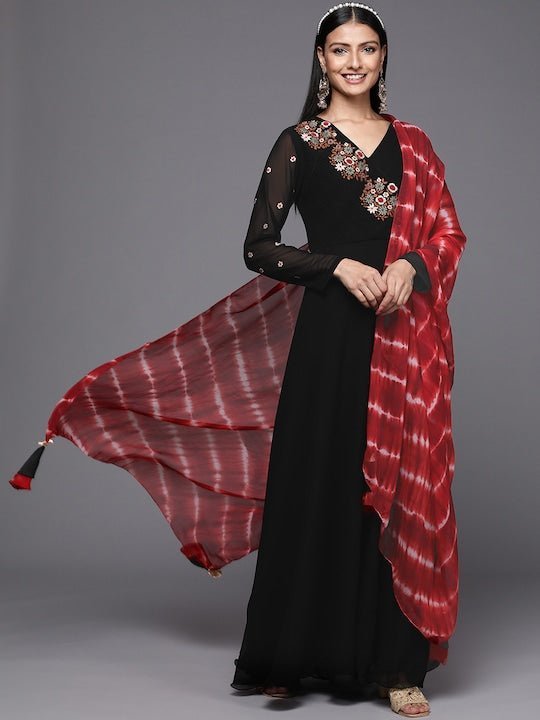 Update more than 97 black and red frock suit