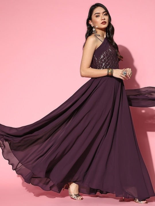 chinese dress ladies Noelle Strappy Tiered Satin Maxi Dress main image 1