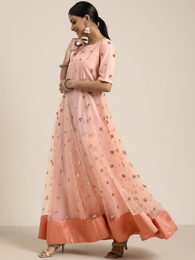 Pink Gowns Buy Party Wear  Indian Pink Gowns Online  Kalki Fashion