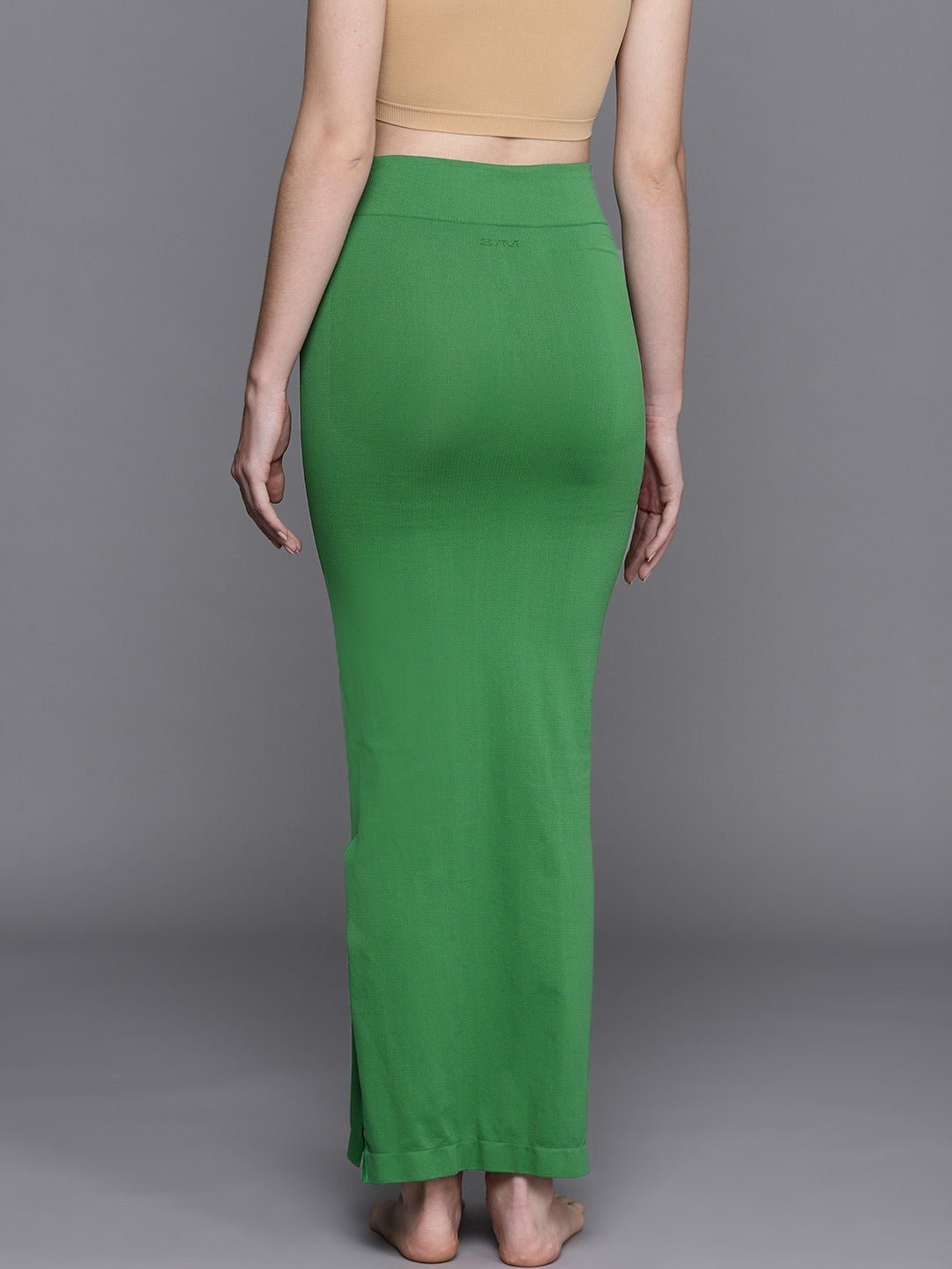 Women Green Solid Saree Shapewear–