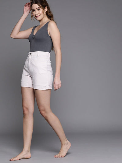 Women Grey Slimming Bodysuit Camisole Shapewear - Inddus.in