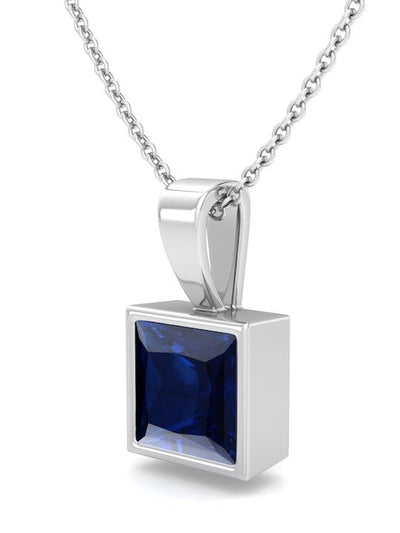 Women Rhodium-Plated 925 Sterling Silver CZ-Studded Pendant With Chain - Inddus.in
